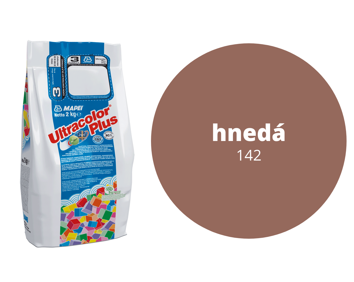 Ultracolor Plus špárovacia malta 142 alu 2kg