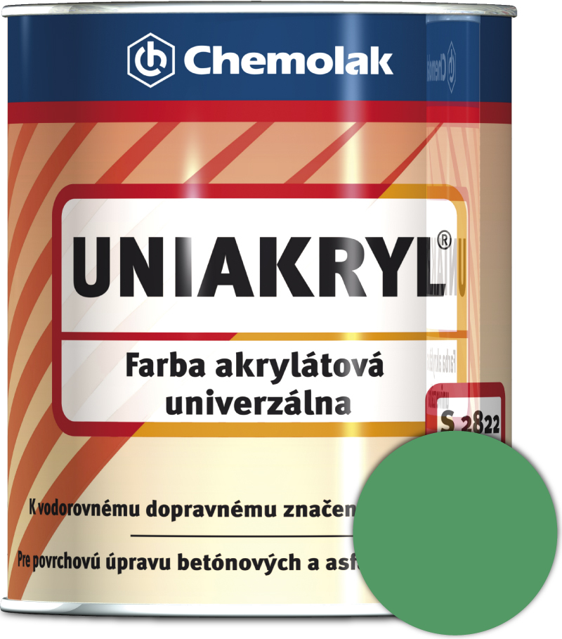S2822 Uniakryl 0534 tmavozelená 25kg - farba na značenie ciest S2822 Uniakryl 0534 tmavozelená 25kg - farba na značenie ciest