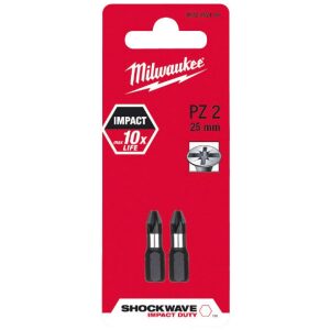 Milwaukee SHOCKWAVE IMPACT DUTY PZ2 Šrobovacie bity 25mm