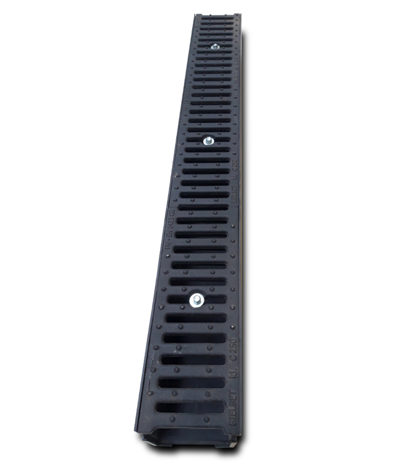 Žľab KGS BB Light 100/130 PP plast+liat. rošt C-25t