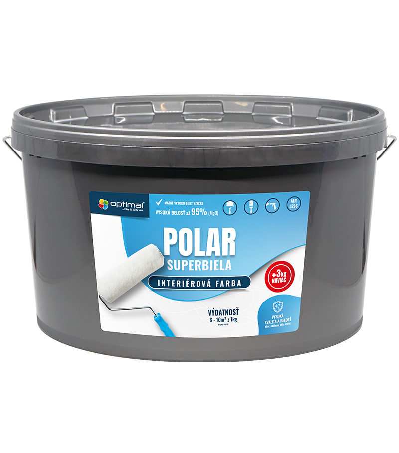 Optimal Polar - snehobiela farba 15+3kg grátis