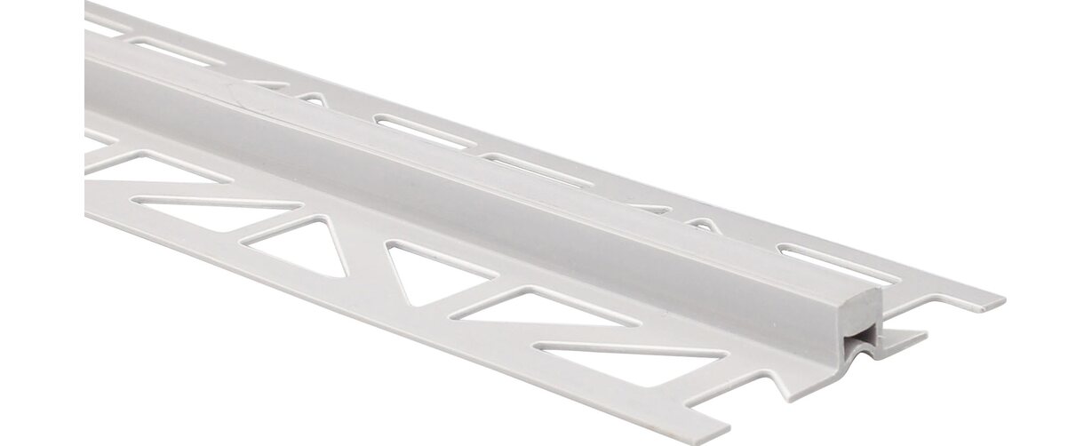 Lišta dilatácia kombinovaná 10mm hliník/PVC prírodný/šedá 250cm