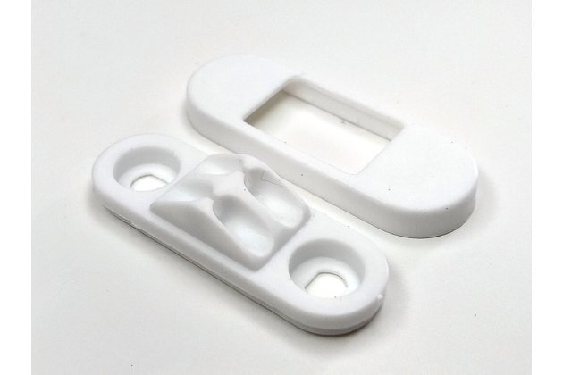 Držiak retiazky na žlúzie biely