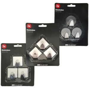 Háčiky 3ks nalepovacie chróm