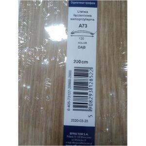 Profil prechodový A73 Dub samolepiaci 2m