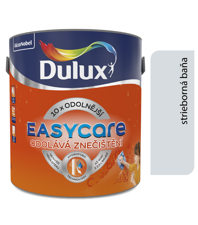 Dulux EASYCARE Strieborná baňa  2