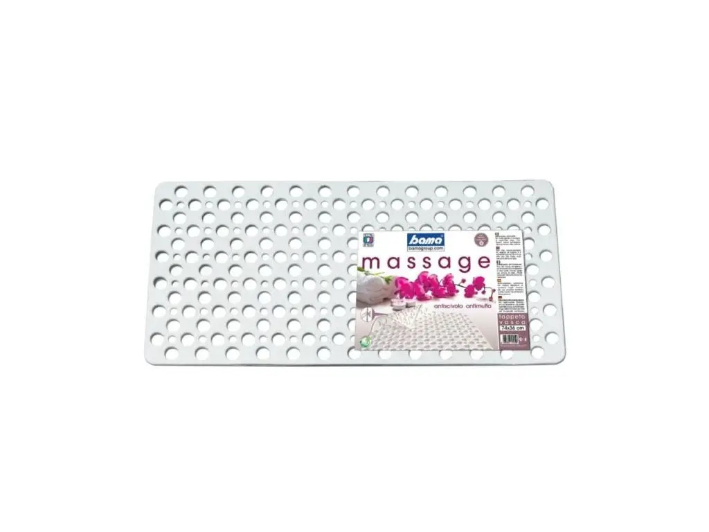 Podložka Massage protišmyková do vane gumená biela 74x36 cm