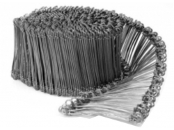 Rebiop Drôt s očkami 120mm čierny 1000ks