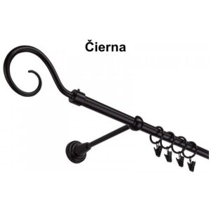 Garniža komplet 300cm 16mm I čierny