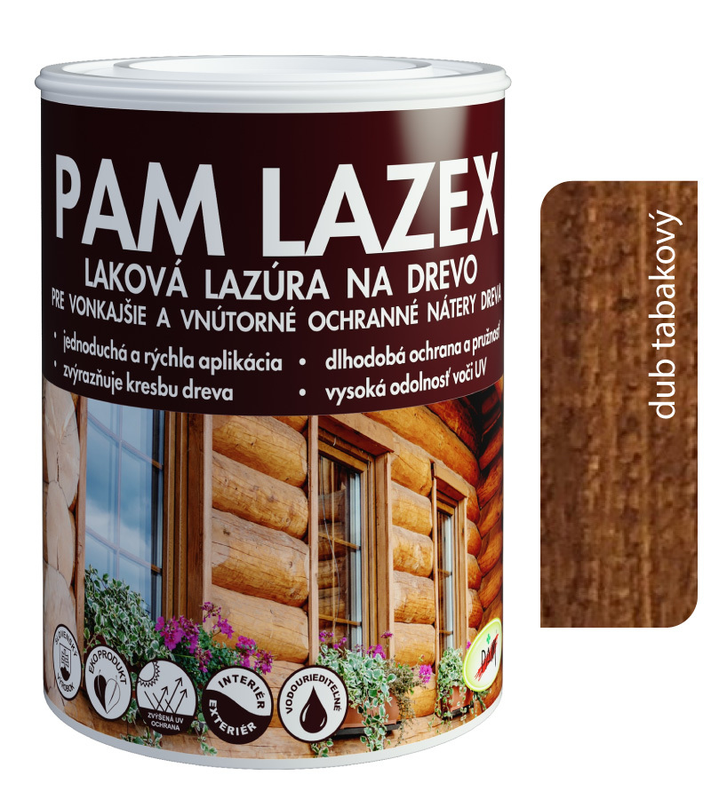 PAM Lazex dub tabakový - Hrubovrstvá lazúra 0
