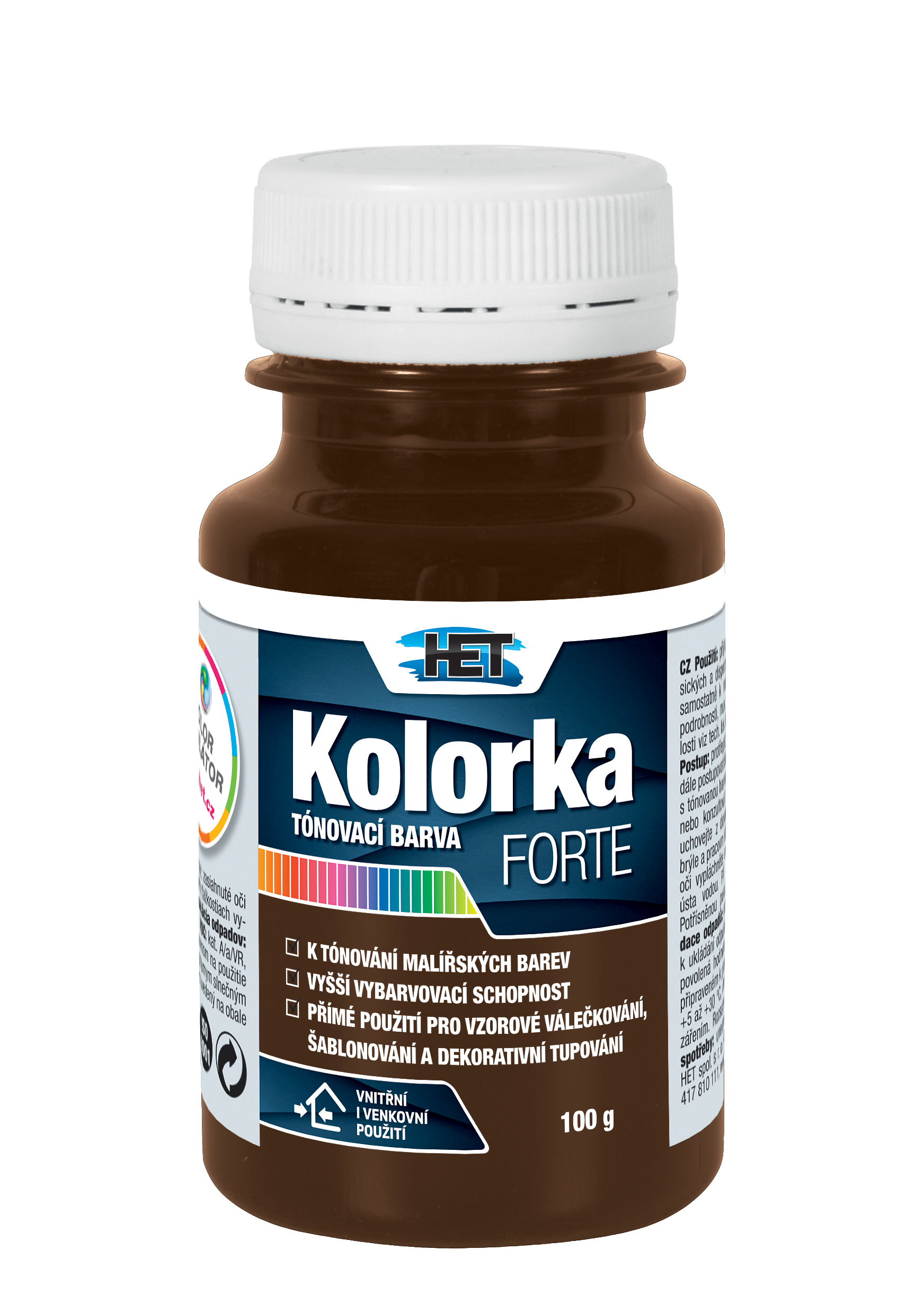 Het Kolorka Forte 0266 hnedá 100g