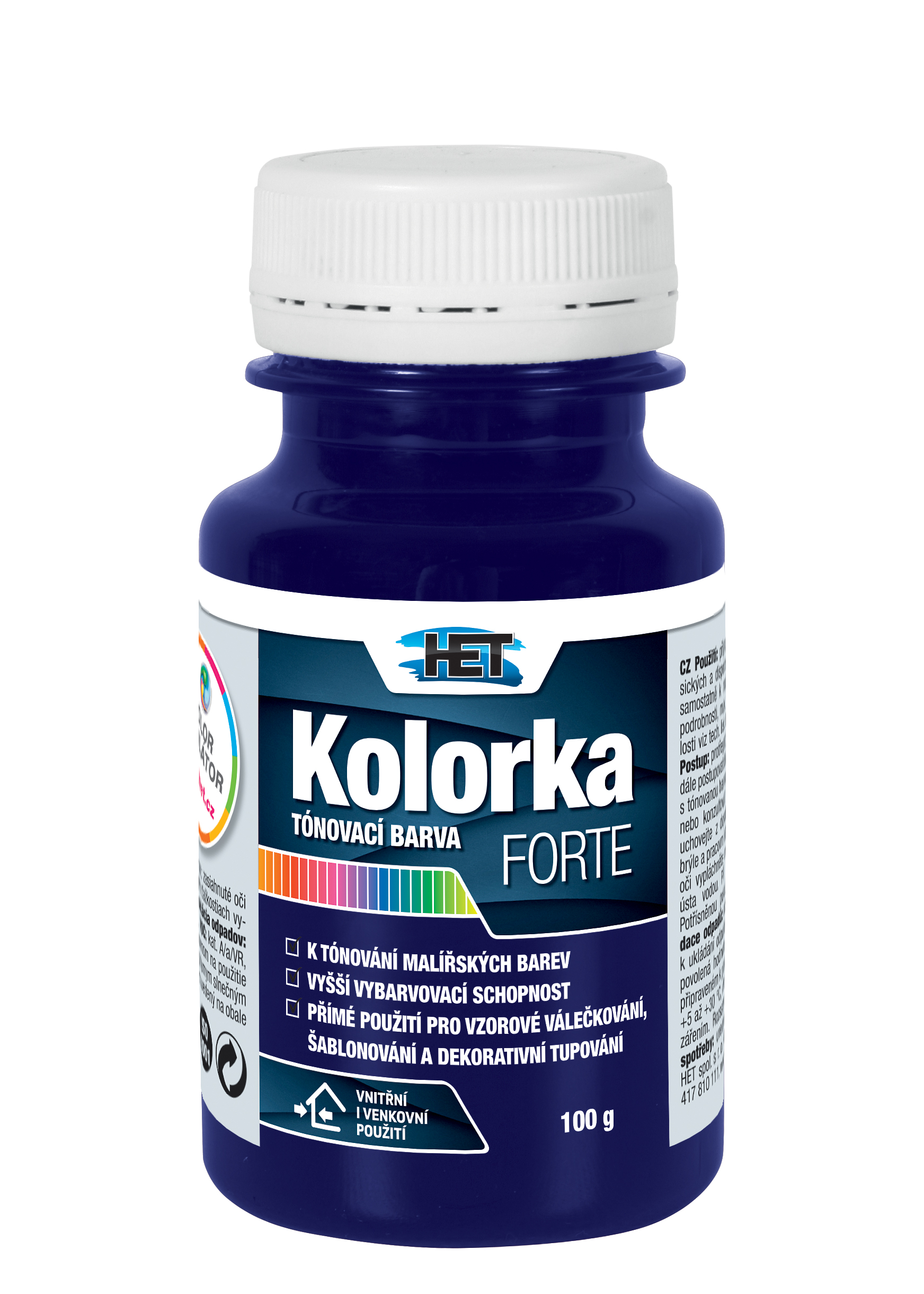 Het Kolorka Forte 0426 modrá 100g