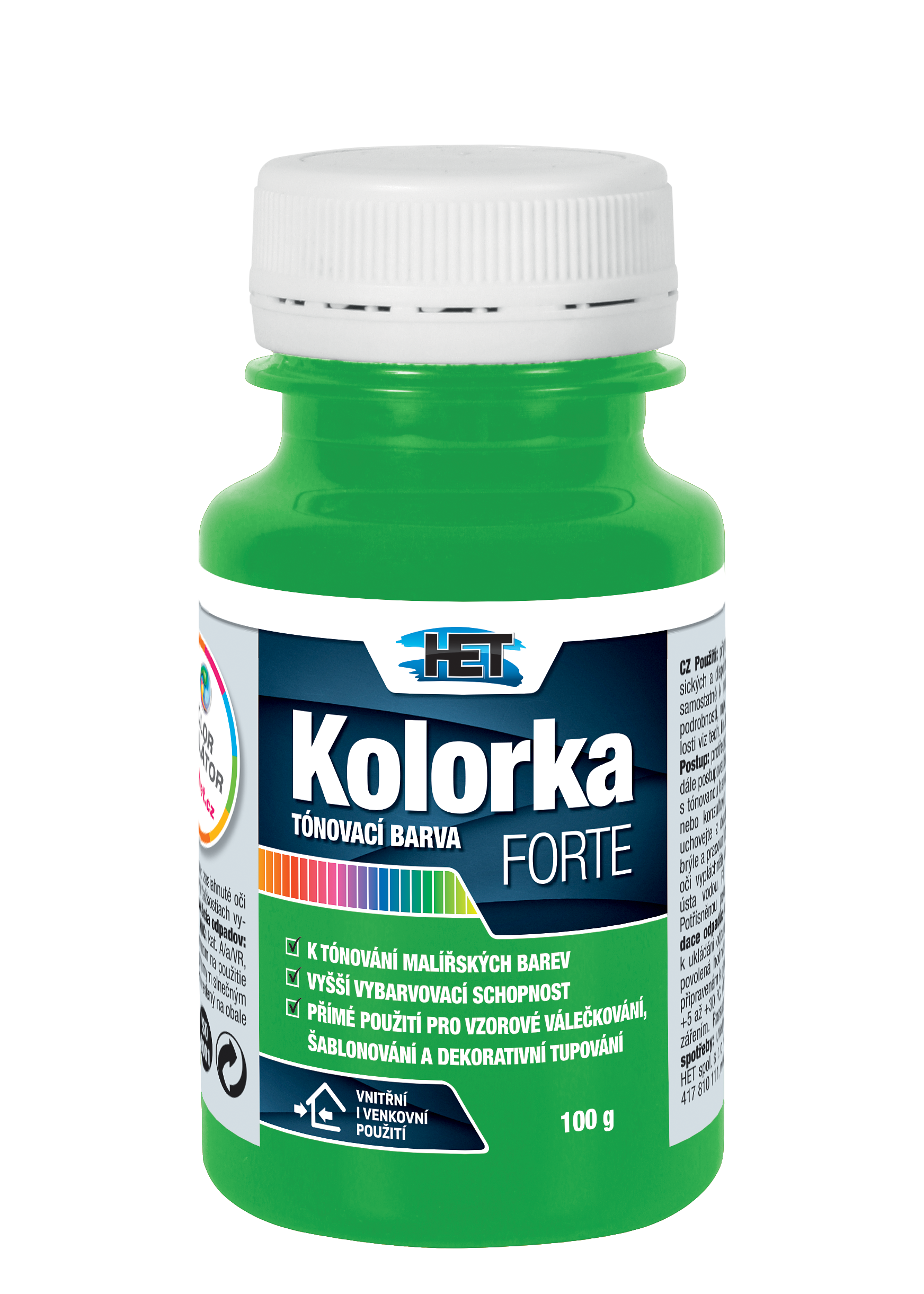 Het Kolorka Forte 0546 svetlá zelená 100g