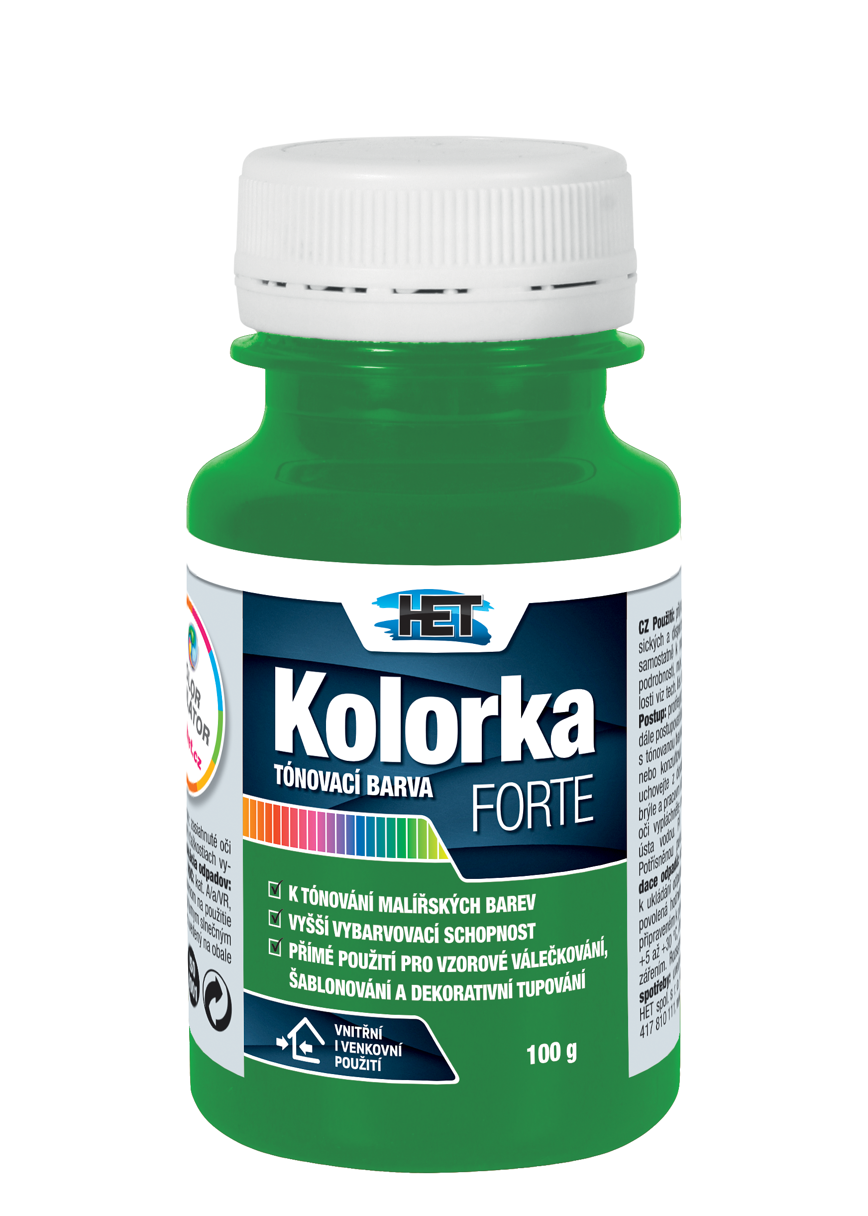 Het Kolorka Forte 0566 zelená 100g