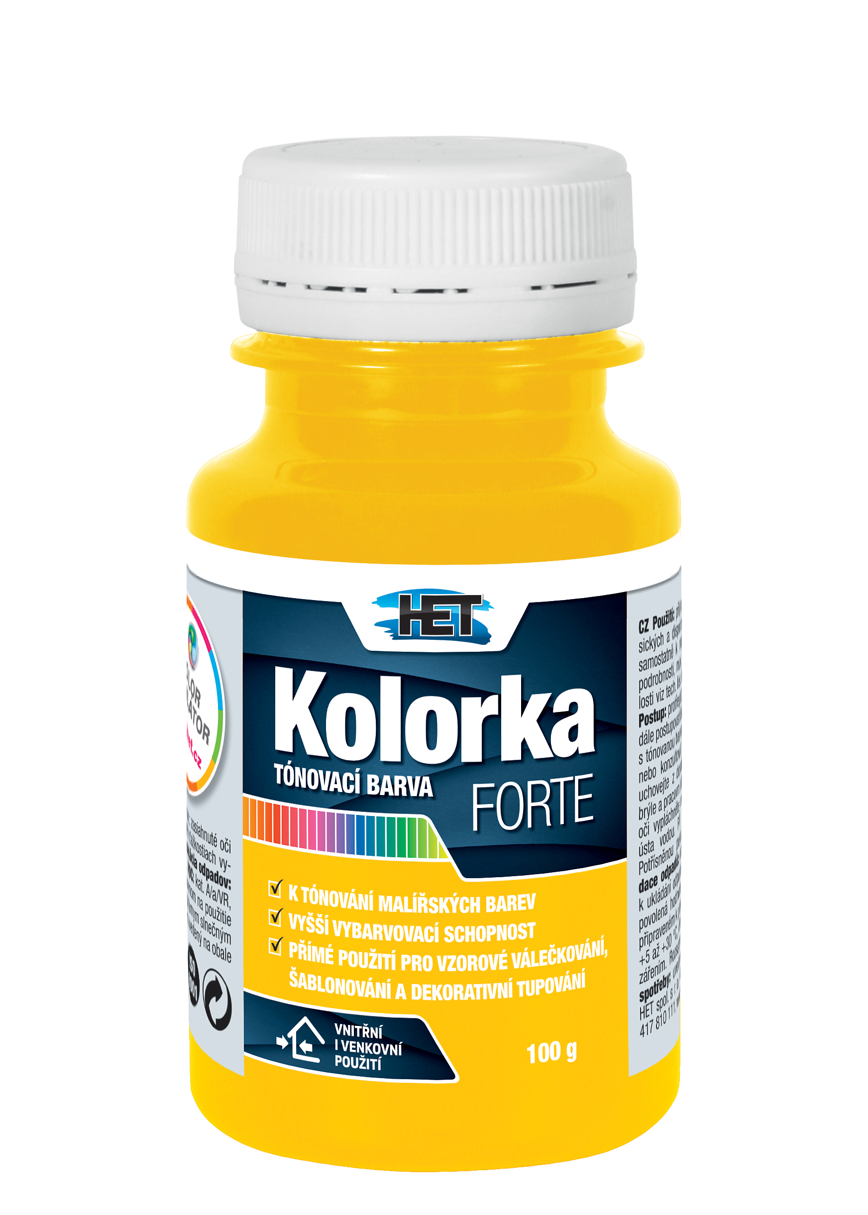 Het Kolorka Forte 0606 žltá 100g