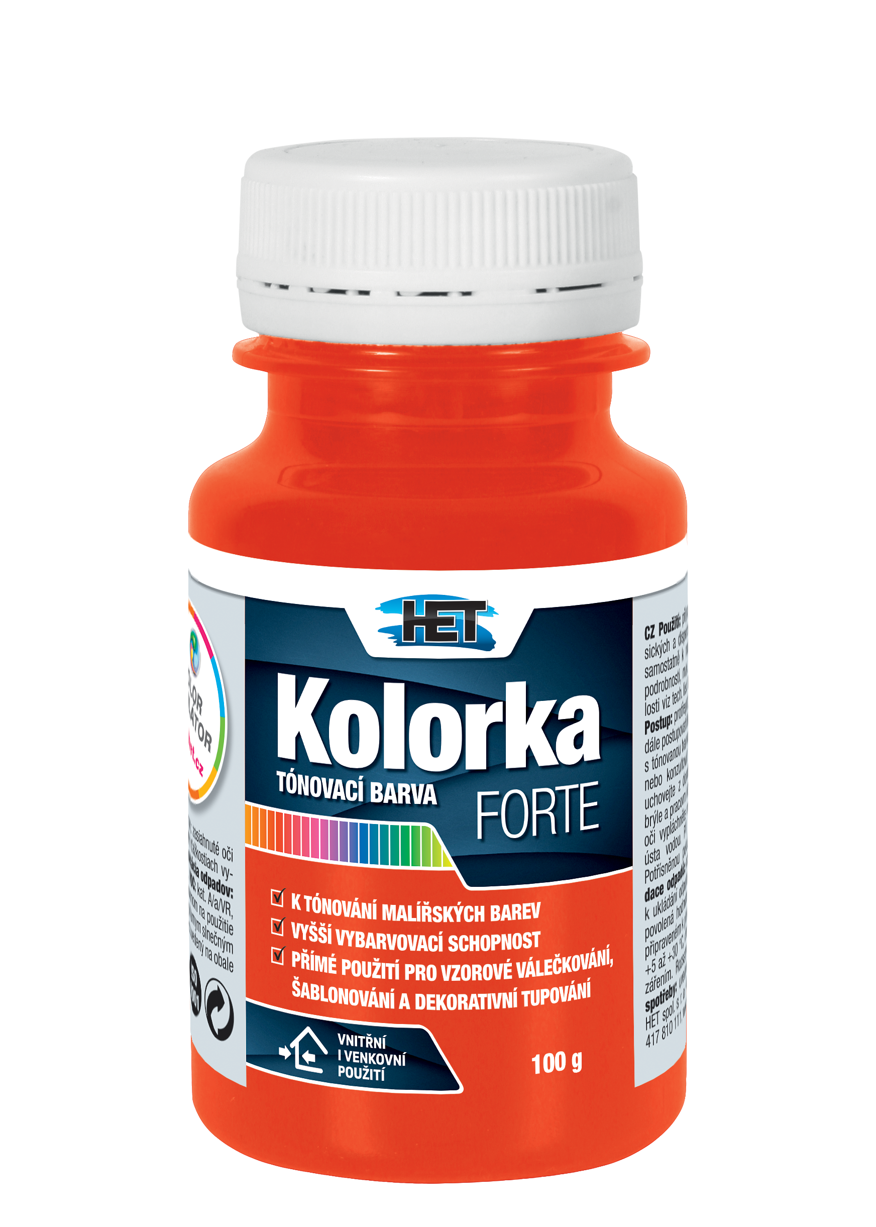 Het Kolorka Forte 0796 oranžová 100g