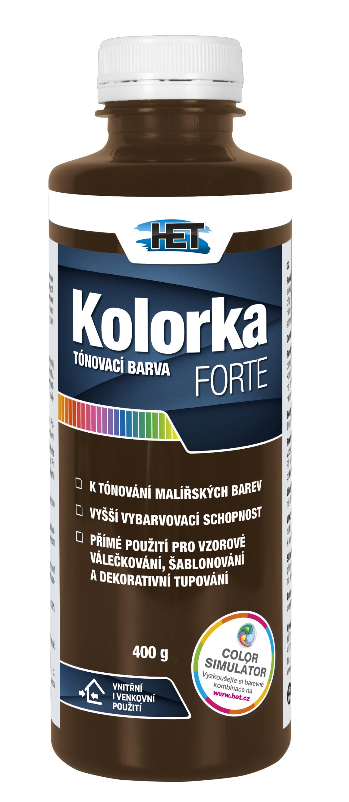 Het Kolorka Forte 0266 hnedá 400g