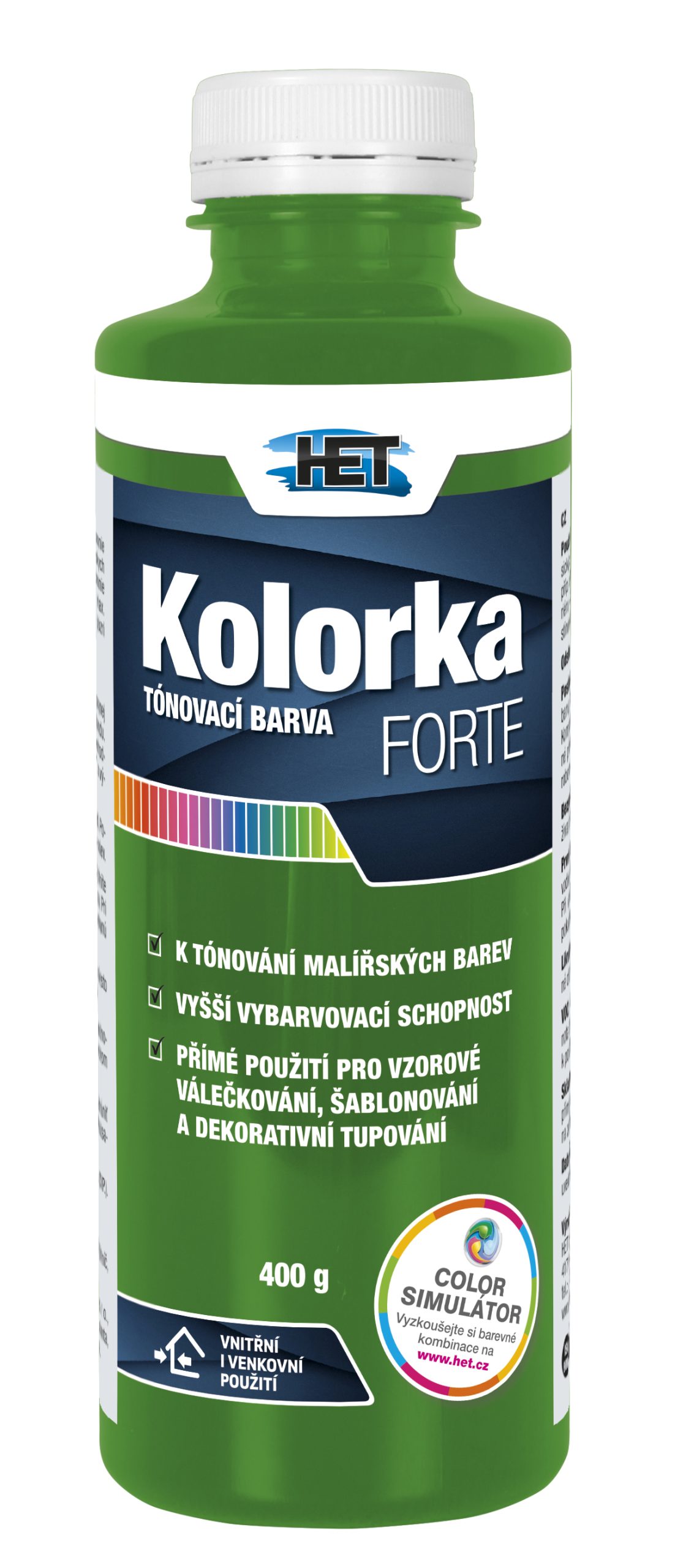 Het Kolorka Forte 0566 zelená 400g