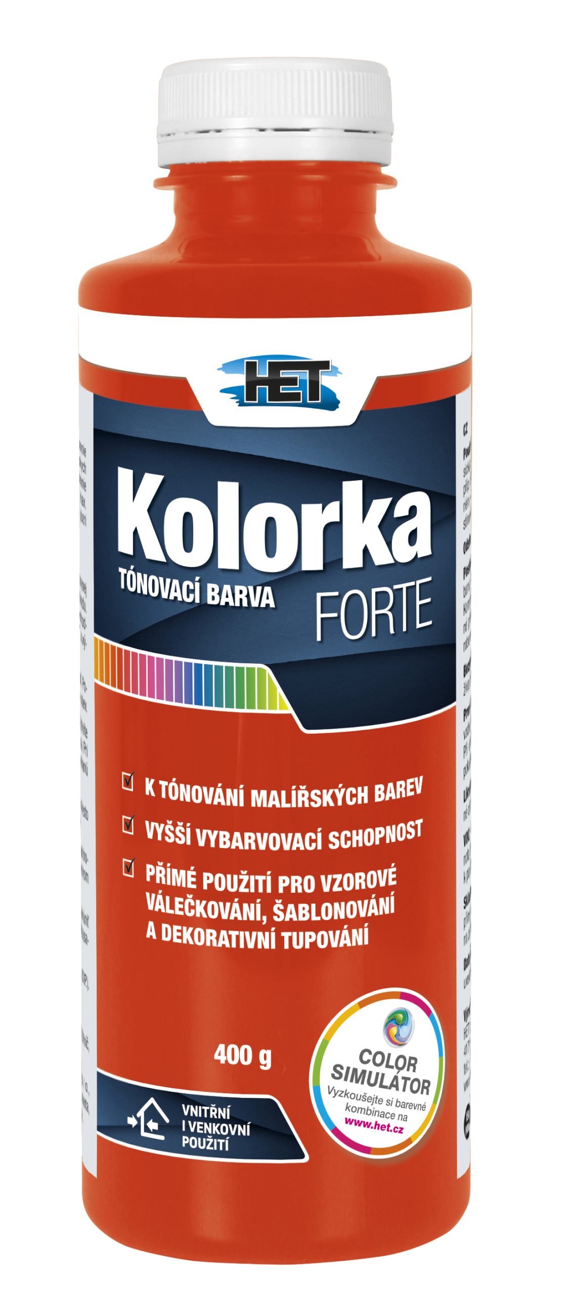 Het Kolorka Forte 0796 oranžová 400g