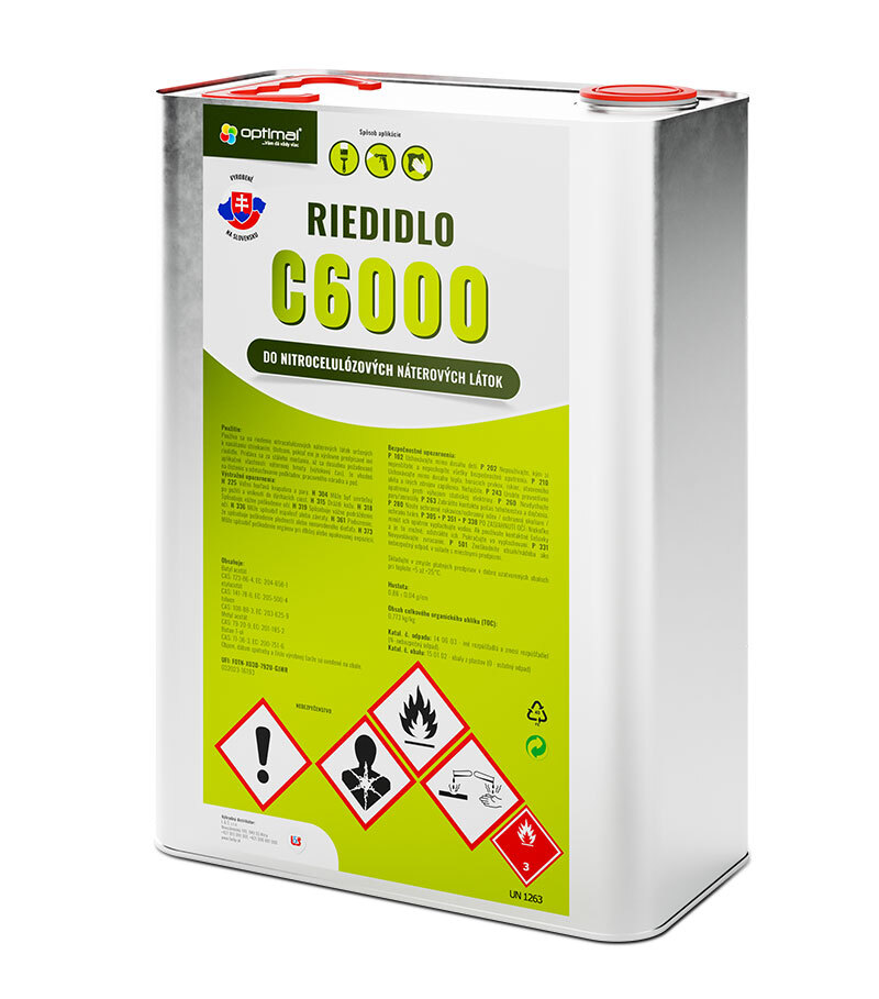 Riedidlo Optimal C6000 - na nitrocelulózové farby 3 Riedidlo Optimal C6000 - na nitrocelulózové farby 3