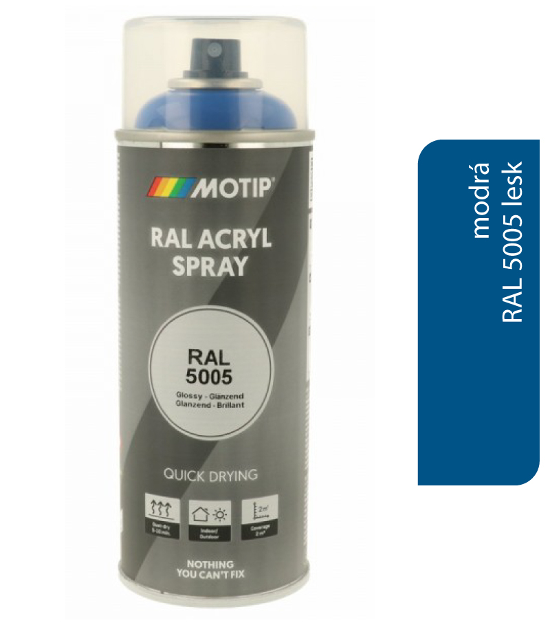 Motip Acryl RAL5005 lesk 400ml