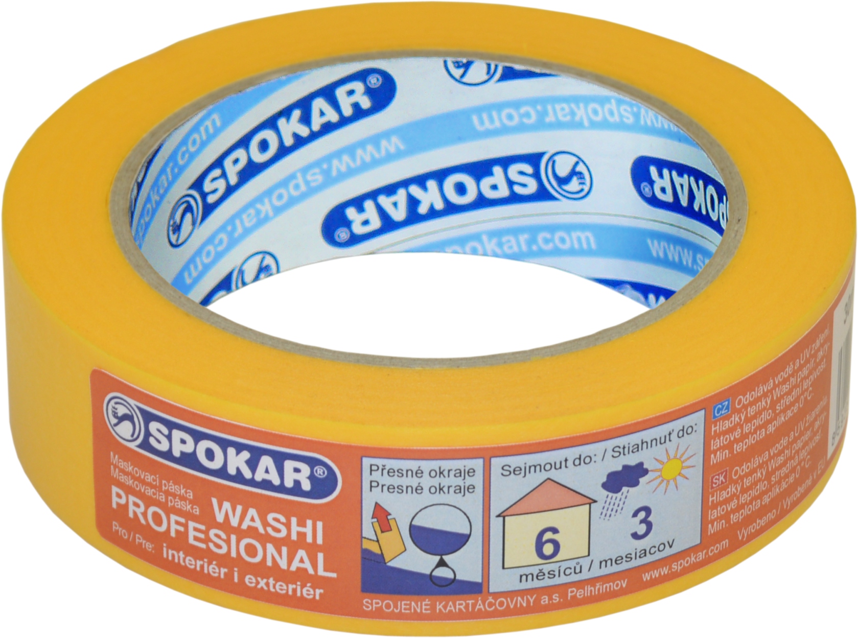 Spokar maskovacia páska Washi Profesional 30mmx50m - interiér 6m/ exteriér 3m