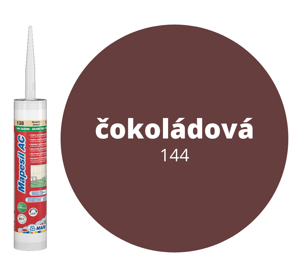 Mapei Mapesil AC 144 sanitárny silikón odtieň čokoláda