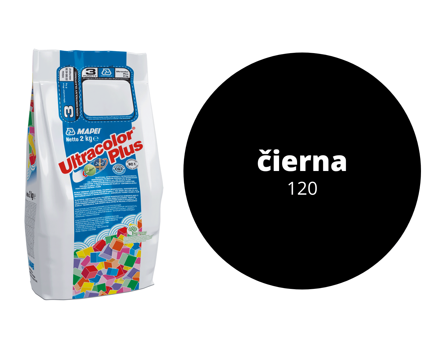 Ultracolor Plus špárovacia malta 120 alu 2kg