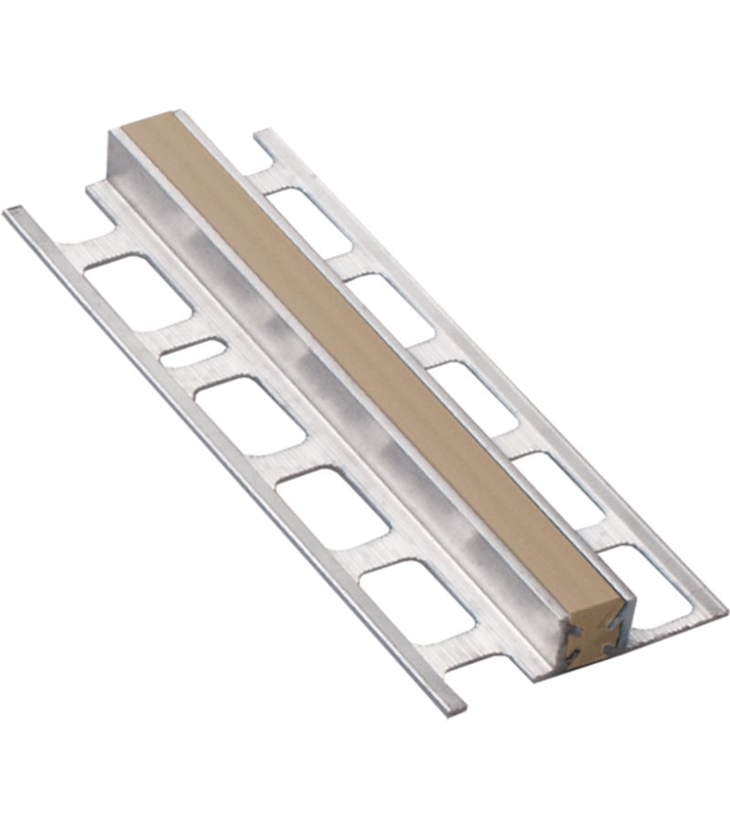 Dilatácia kombinovaná 10mm hliník/PVC prírodný/béžový 250cm