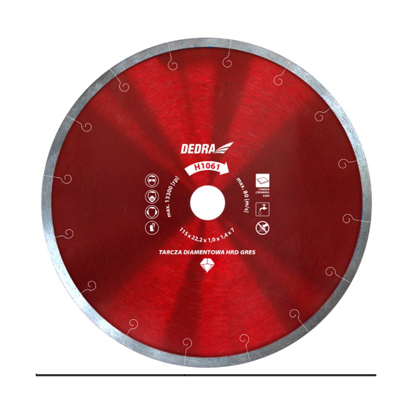 Diamantový kotúč na rezanie tvrdej keramiky 180x22.2mm