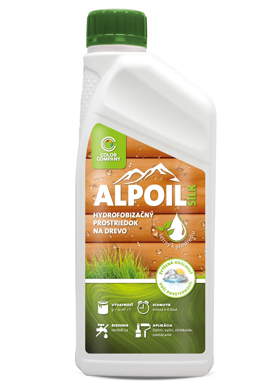 Alpoil Silk 1l - hydrofobizácia na drevo