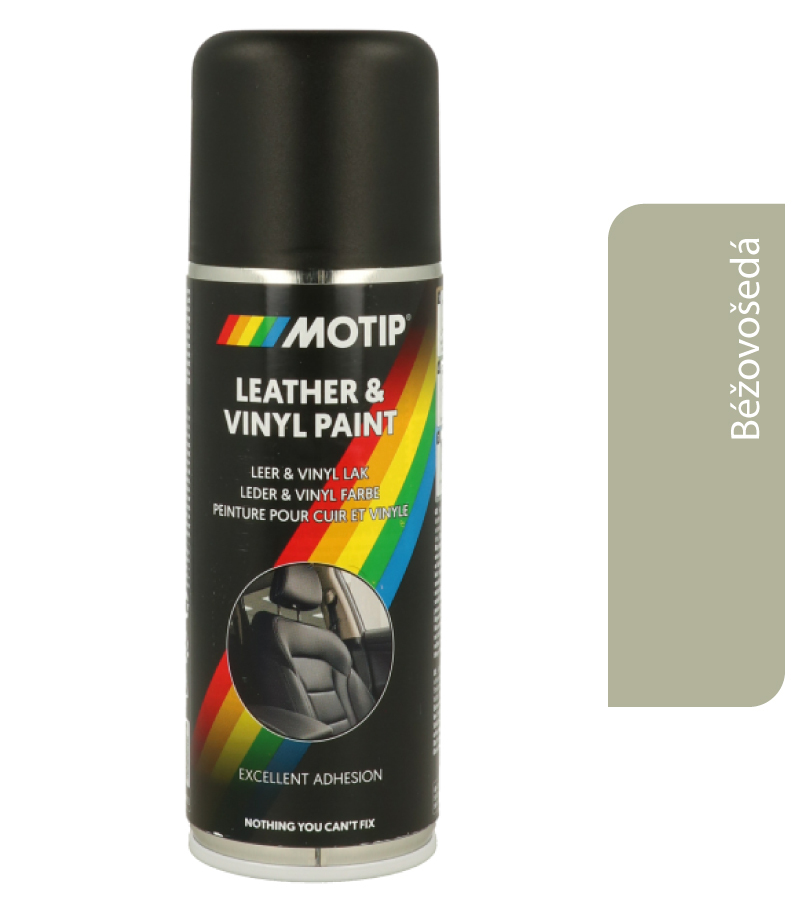 Motip Sprej na kožu a autosedačky 200ml - béžovošedá matná
