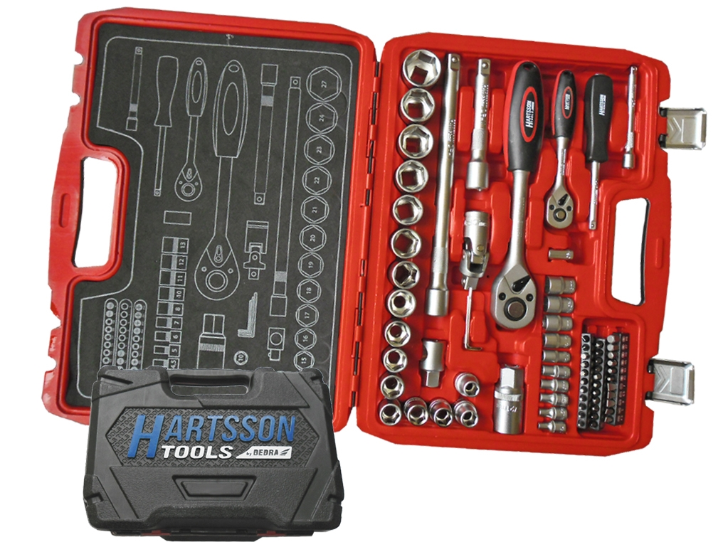 DEDRA HARTSSON Tools Gola sada náradia 1/4 "+ 1/2" DEDRA HARTSSON Tools Gola sada náradia 1/4 "+ 1/2"