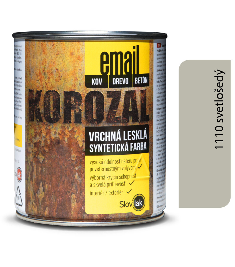 Korozal EMAIL 1110 svetlošedý 3kg