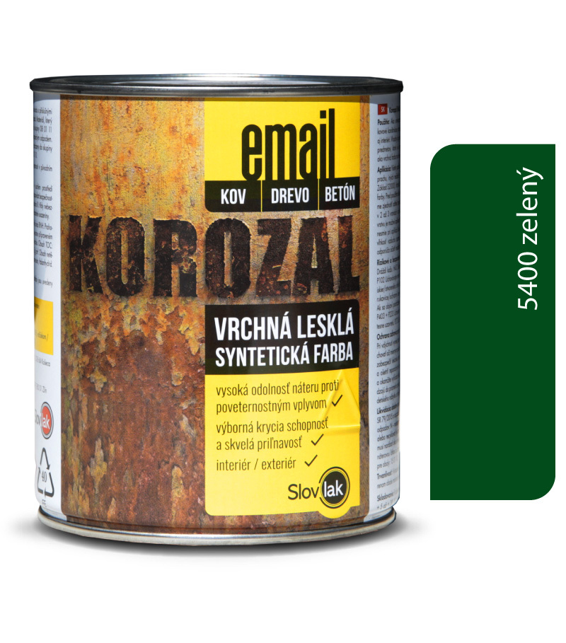 Korozal EMAIL 5400 zelený 3kg