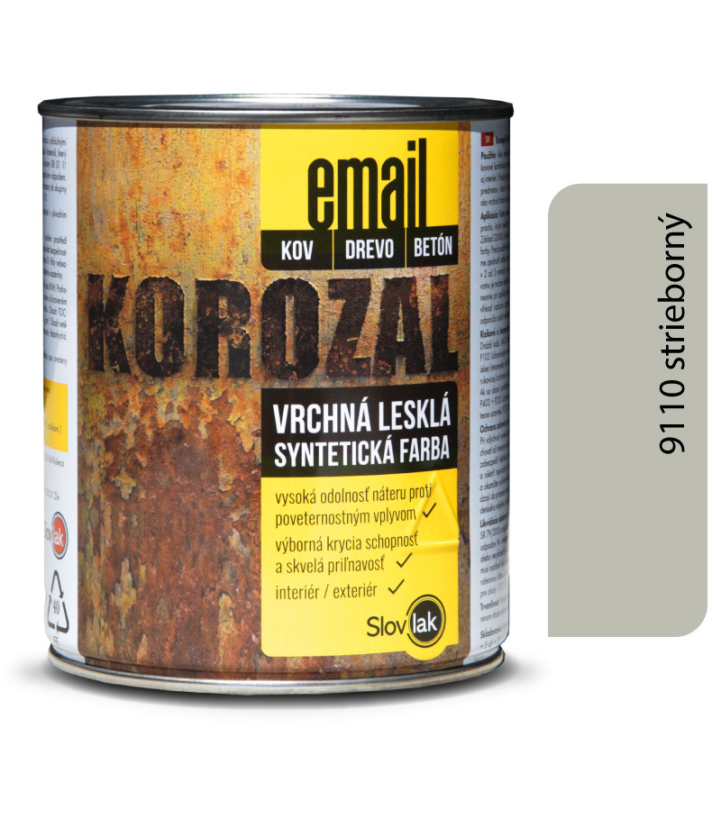 Korozal EMAIL 9110 strieborný 3kg