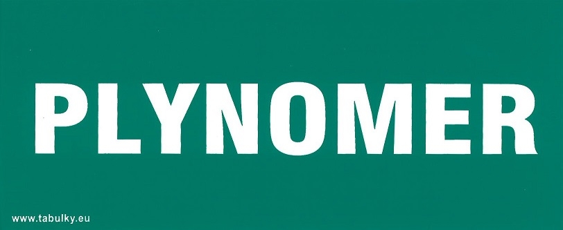 Samolepka Plynomer 210x87mm