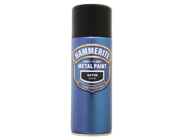 Hammerite Priamo Na Hrdzu Sprej čierny satén 400ml Hammerite Priamo Na Hrdzu Sprej čierny satén 400ml