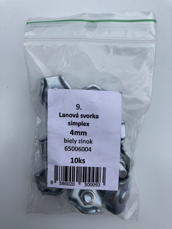 Simplex Svorka lanová 2mm pozinkovaná 10ks/bal. (ilust.foto)