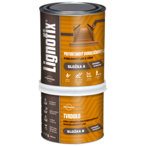Lignofix dvojzložkový lak 2K set 0