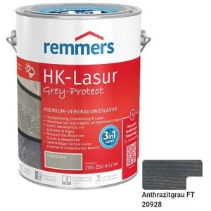 REMMERS HK-Lasur Grey Protect Antracitová sivá tenk. olejová lazúra 2.5l