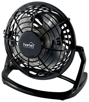 Ventilátor stolný USB čierny 10cm