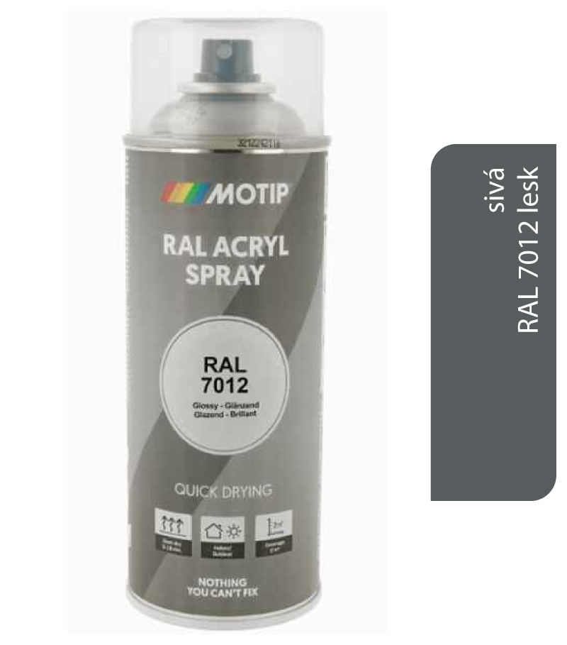 Motip Acryl RAL7012 lesk 400ml