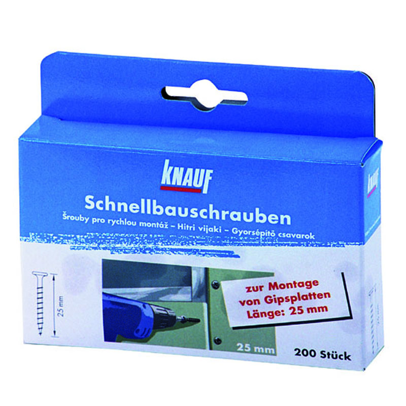 Knauf TN45 skrutky stavebné na sadrokartón 45mm 200ks/bal.