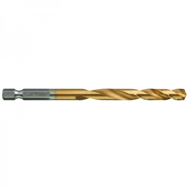 Milwaukee HSS-G TITAN Vrták do kovu 1/4" HEX 7x65/109 mm