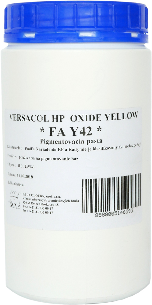 Pasta P&J Versacol FA Y42 Oxide Yellow 1l