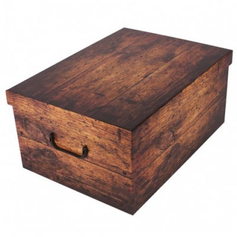 Box kartonový Wood Brown 51x37x24cm