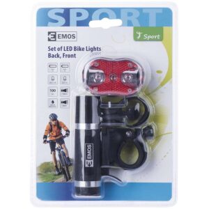 Emos P3920 Cyklosvietidlo 1W LED Predné + 3x červené LED 5 mm zadné
