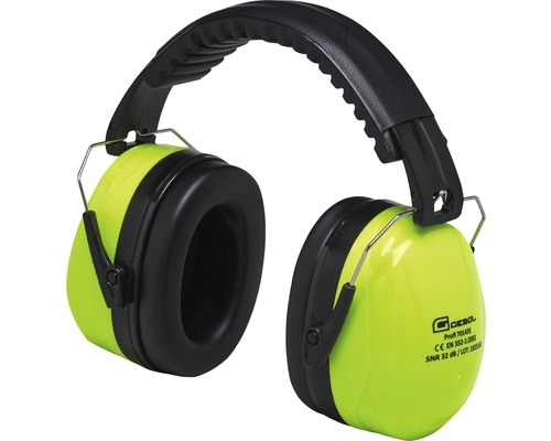 Gebol Profi chrániče úší neónová žltá
