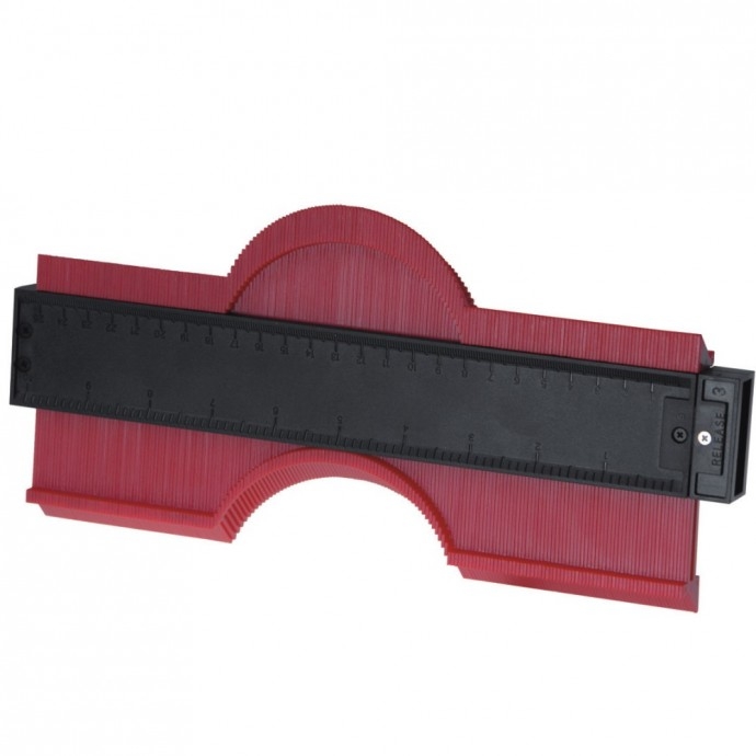 DEDRA DED017 Šablóna na vyznačenie rezu nepravidelných tvarov 10